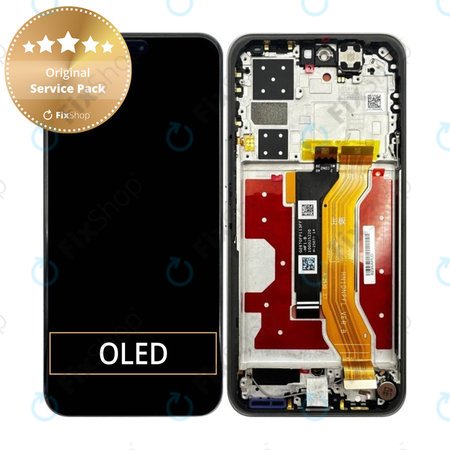 Honor 400 Pro - LCD Displej + Dotykové Sklo + Rám (Lunar Grey) - 0235APLD Genuine Service Pack