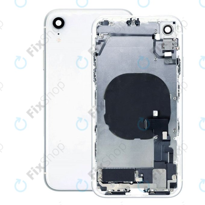 Apple iPhone XR - Zadní Housing s Malými Díly (White)