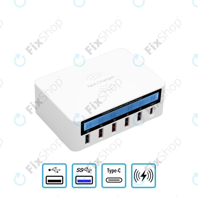 WLX-818F Servisní nabíjecí stanice s USB 3.0 a USB-C