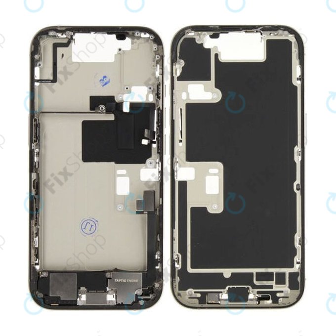 Apple iPhone 16 Pro - Střední rám + Tlačítka zapínání + Hlasitosti (Natural Titanium)