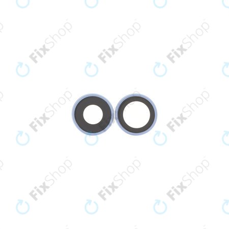 Apple iPhone 17 - Sklíčko Zadní Kamery s Rámem (Mist Blue) - 2ks