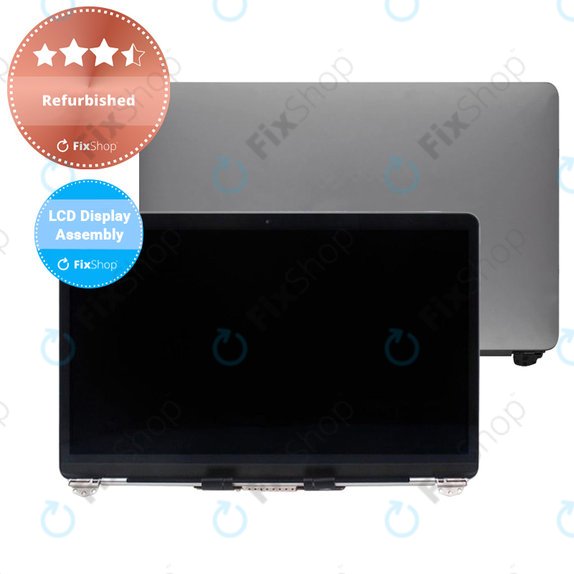 Apple MacBook Air 13" A1932 (2019), 13" A2179 (2020) - LCD Displej + Přední Sklo + Kryt (Space Gray) Refurbished