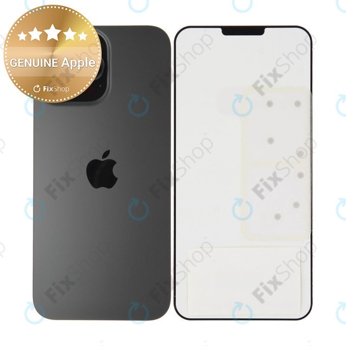 Sklo Zadního Housingu pro iPhone 16 Pro Max | Black Titanium | 661-44958 | Genuine Apple