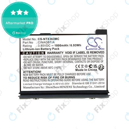 Baterie pro Insta360 One X3, 1800mAh, Li-Ion, 3.85V, CINAQBT/A, HQ