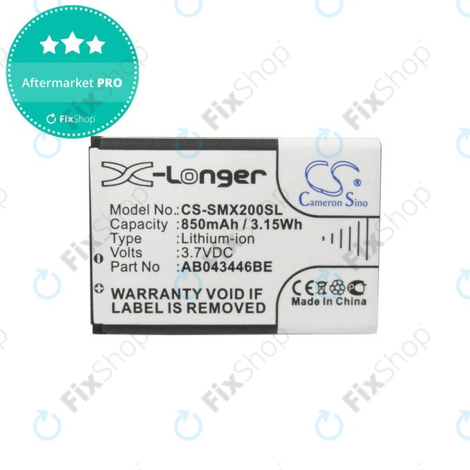 Samsung A, B, C, D, E, F, I, M, P, S, X-series - Baterie AB043446LE, AB043446BE, AB043446BC, AB463446BC, AB043446LN, AB043446LA 850mAh HQ