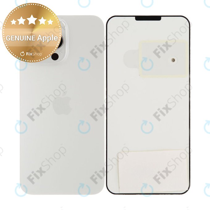 Sklo Zadního Housingu pro iPhone 15 Pro Max | White Titanium | 661-36908 | Genuine Apple