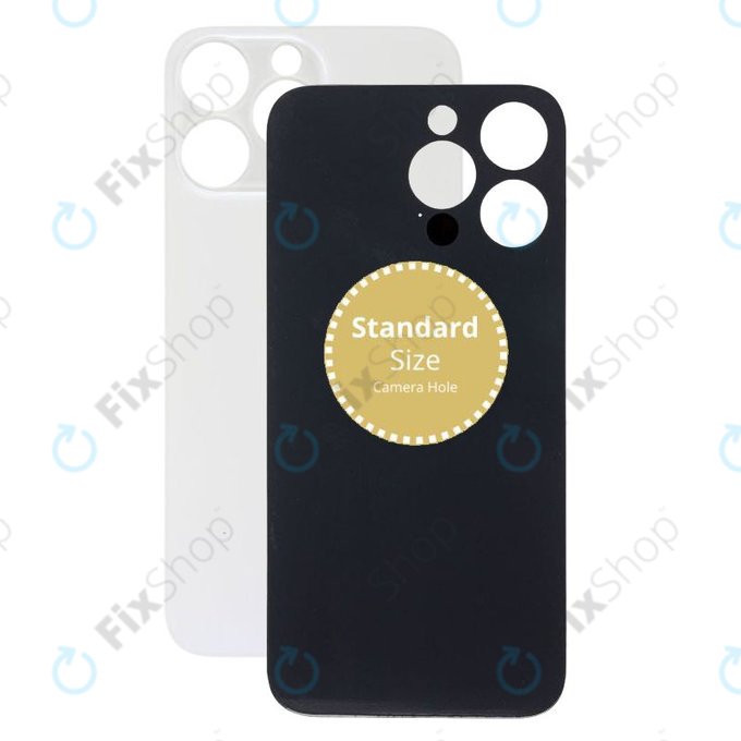 Apple iPhone 14 Pro Max - Sklo Zadního Housingu (Silver)