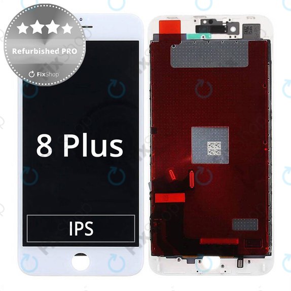 Apple iPhone 8 Plus - LCD Displej + Dotykové Sklo + Rám (White) Refurbished PRO