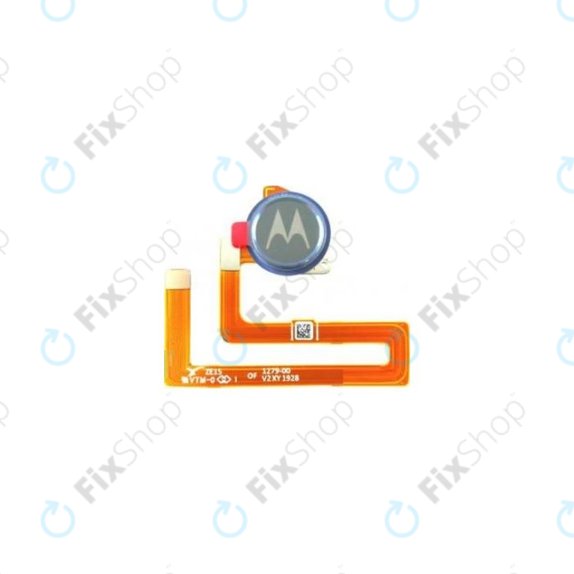 Motorola One Macro - Senzor Otisku Prsta + Flex Kábel (Space Blue) - SC98C52725 Genuine Service Pack