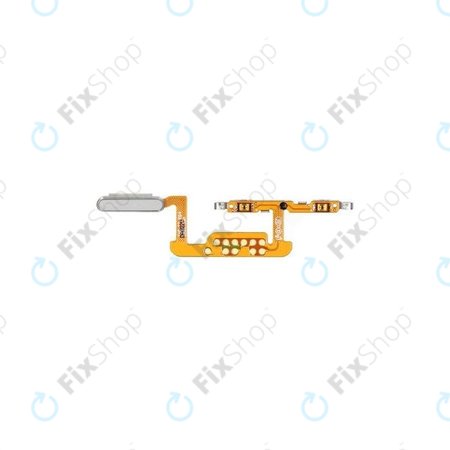 Samsung Galaxy Tab S7 T870, T875, T876B - Senzor Otisku Prstu + Flex Kabel (Mystic Silver) - GH96-13643B Genuine Service Pack