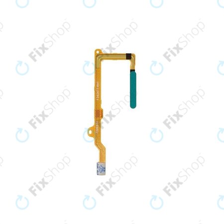 Huawei P40 Lite - Senzor Otisku Prsta + Flex Kabel (Crush Green) - 02353KGQ Genuine Service Pack