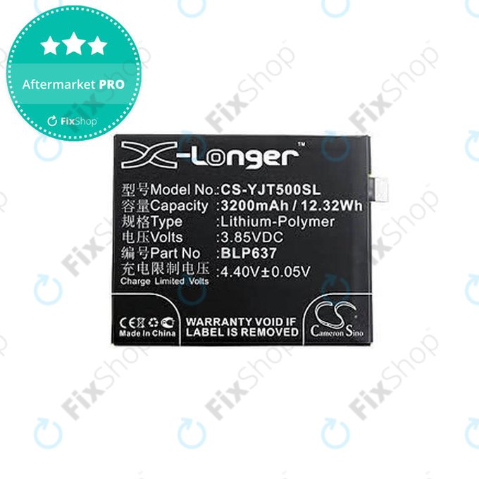 OnePlus 5, 5T - Baterie BLP637 3200mAh HQ