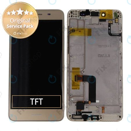 Huawei Y5 II 4G - LCD Displej + Dotykové Sklo + Rám (Sand Gold) - 97070NWB