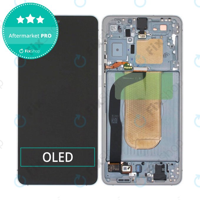 Samsung Galaxy S25 Edge - LCD Displej + Dotykové Sklo + Rám (Titanium Silver) OLED