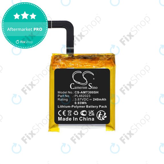 Baterie pro Amazfit GTS3, 240mAh, Li-Pol, 3.87V, PL462023, HQ