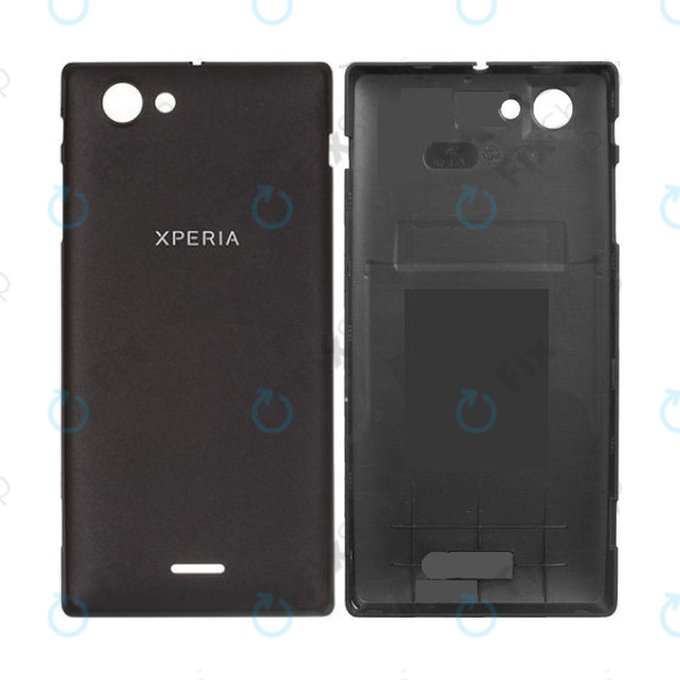 Sony Xperia J ST26i - Bateriový Kryt (Černá) - 1265-3124 Genuine Service Pack