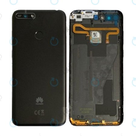 Huawei Y6 Prime (2018) - Bateriový Kryt + Senzor Otisku (Černá)