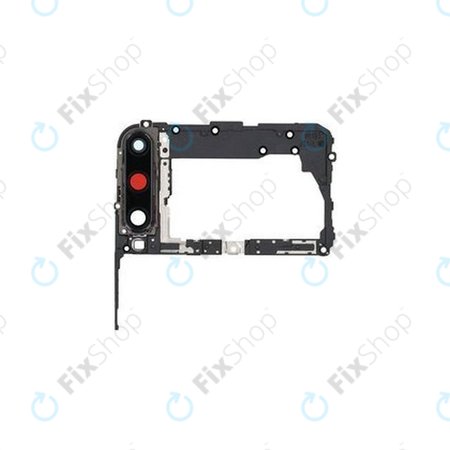 Huawei P40 Lite E - Krytka Základní Desky + Sklíčko Zadní Kamery (Midnight Black) - 51661PVP, 51661RLH