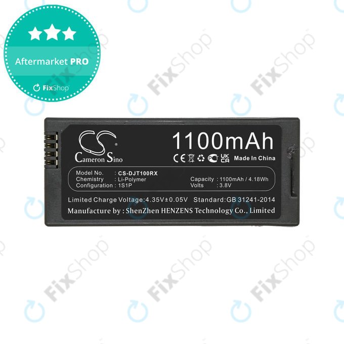 Baterie pro DJI Tello, 1100mAh, Li-Pol, 3.8V, T01, HQ
