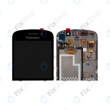 Blackberry Q10 - LCD Displej + Dotykové Sklo + Rám (Black) TFT