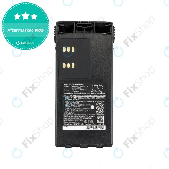 Baterie pro Motorola GP, HT, MTX, Pro-series, 2100mAh, Ni-MH, 7.2V, HNN9013, HQ