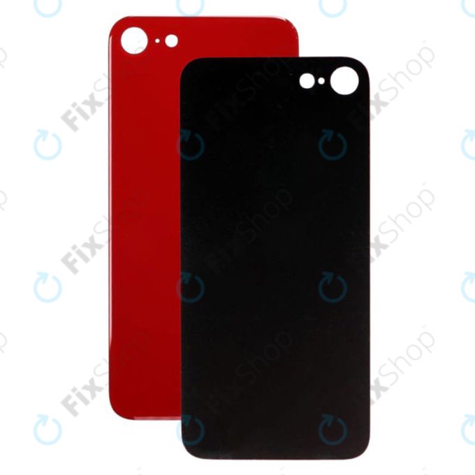 Apple iPhone 8 - Sklo Zadního Housingu (Red)
