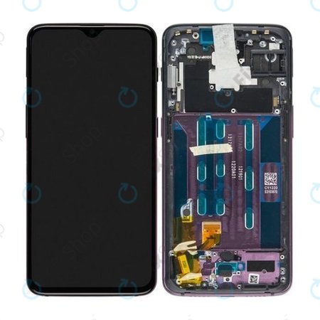 OnePlus 6T - LCD Displej + Dotykové sklo + Rám (Thunder Purple) - 2011100042