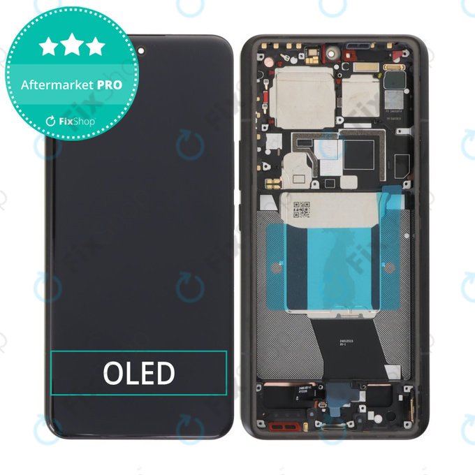 Xiaomi 14 Ultra - LCD Displej + Dotykové Sklo + Rám (Black) OLED