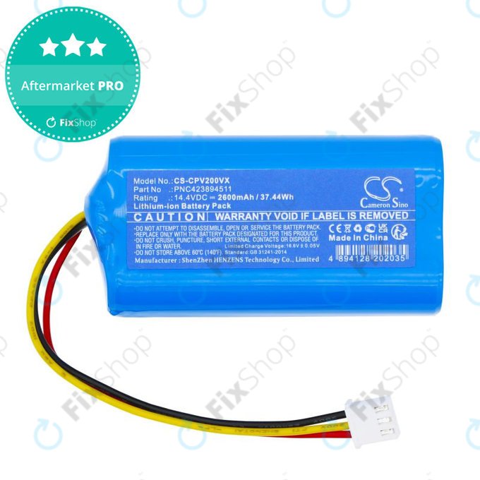 Baterie pro ETA Nico 2219, 2600mAh, Li-Ion, 14.4V, PNC423894511, HQ