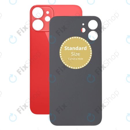 Apple iPhone 12 Mini - Sklo Zadního Housingu (Red)