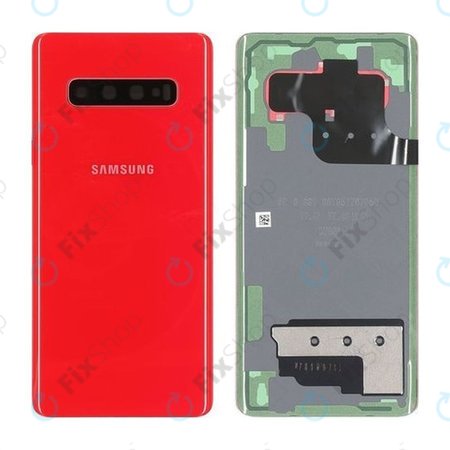 Samsung Galaxy S10 Plus G975F - Batériový Kryt (Cardinal Red) - GH82-18406H Genuine Service Pack