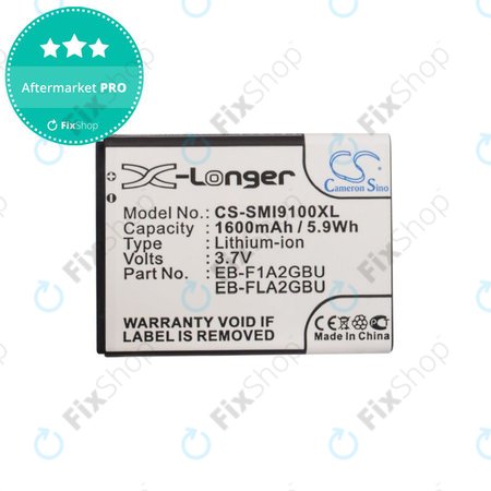 Baterie pro Samsung i9100, Galaxy S II, 1600mAh, Li-Ion, 3.7V, EB-F1A2GBU, HQ