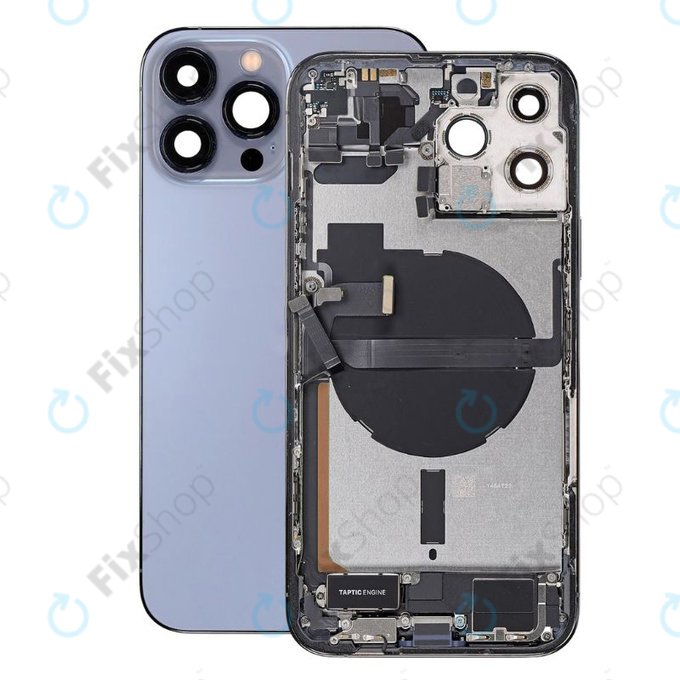 Apple iPhone 13 Pro Max - Zadní Housing s Malými Díly (Blue)
