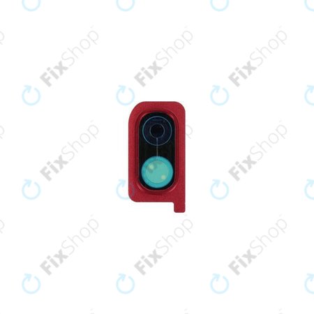 Samsung Galaxy A20 A205F - Rám Sklíčka Zadní Kamery (Red)