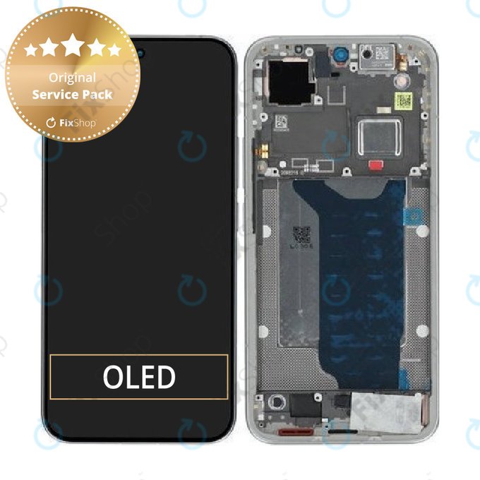 Displej pro Xiaomi 15T Pro 5G, Gray, Dotykové sklo s rámem, 5600050O12U00, Genuine Service Pack