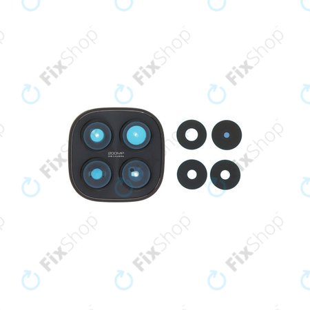 Sklíčko zadní kamery s rámem pro Xiaomi Redmi Note 15 Pro 5G, Black