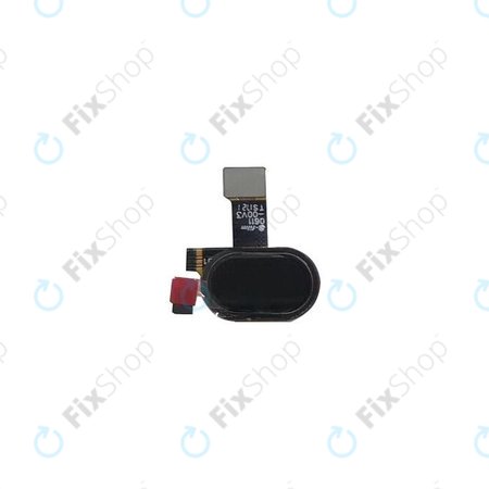 Motorola Moto E4 Plus XT1771 - Tlačítko Domů + Senzor Otisku + Flex Kabel (Black)