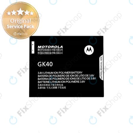 Motorola Moto E4 XT1761, Moto G5 XT1675, Moto E5 Play - Baterie GK40 2800mAh - SNN5976A Genuine Service Pack