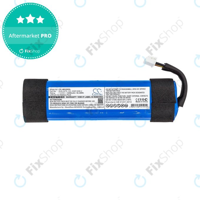 Baterie pro JBL Xtreme 2, 5200mAh, Li-ion, 7.4V, SUN-INTE-103, HQ