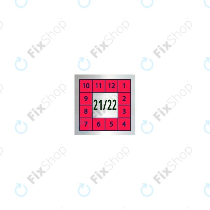 Červené Holografické Bezpečnostní Lepky Po Opravě Mobilních Telefonů, Tabletů a Počítačů (5 x 5mm) - 100ks