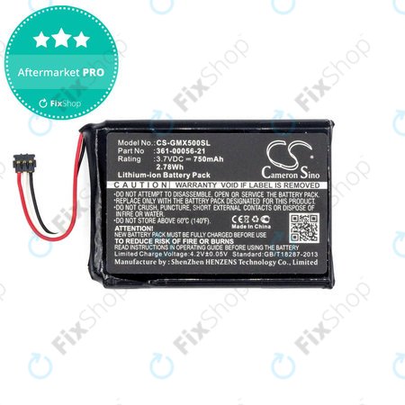 Baterie pro Garmin Driveluxe 50, 750mAh, Li-Ion, 3.7V, 361-00056-21, HQ