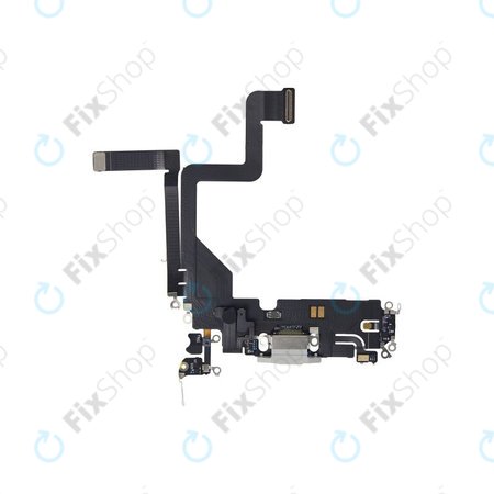 Apple iPhone 14 Pro - Nabíjecí Konektor + Flex Kabel (Silver)