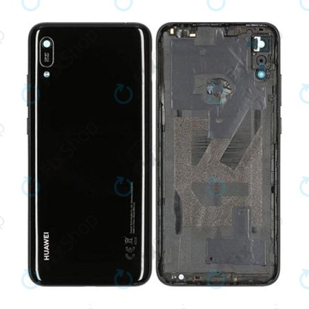 Huawei Y6 (2019) - Bateriový Kryt (Midnight Black) - 02352LYH, 02352LYB, 02352QCC Genuine Service Pack