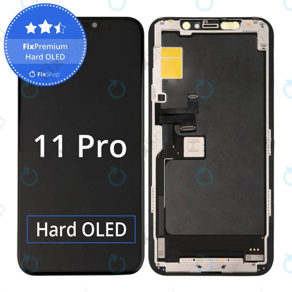 Displej Hard OLED pro iPhone 11 Pro, Dotykové sklo s rámem, FixPremium