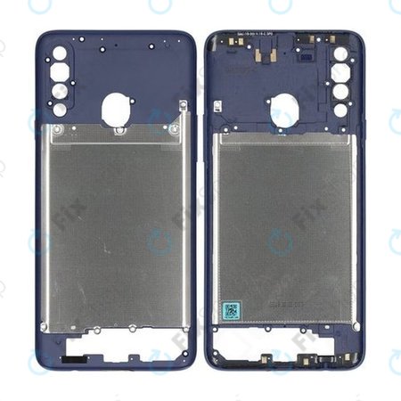 Samsung Galaxy A20s A207F - Střední Rám (Blue) - GH81-17791A Genuine Service Pack