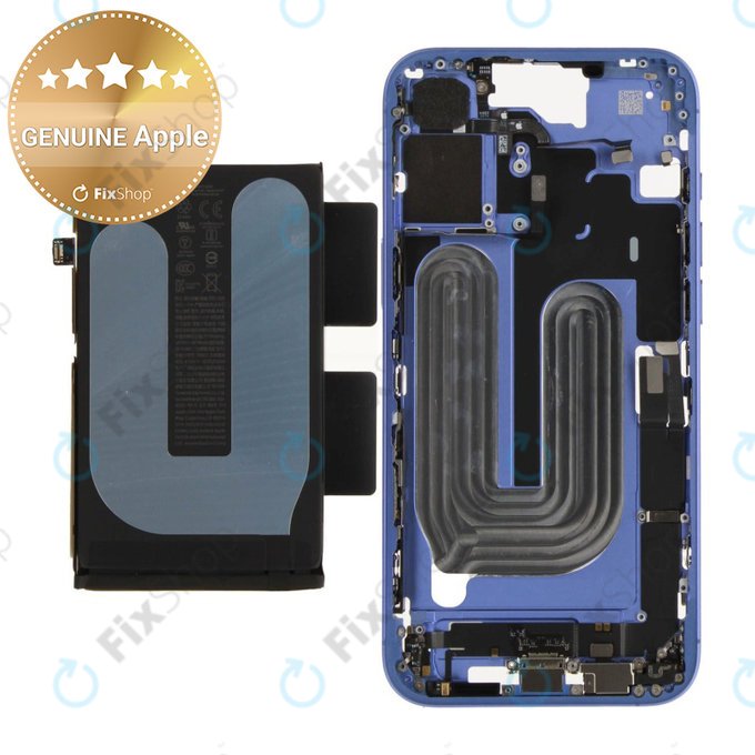 Střední Rám s Baterií pro iPhone 16 Plus | Blue | ZD076-00687 | Genuine Apple