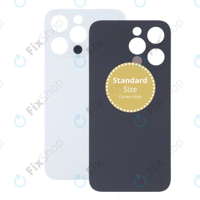 Apple iPhone 13 Pro - Sklo Zadního Housingu (Silver)