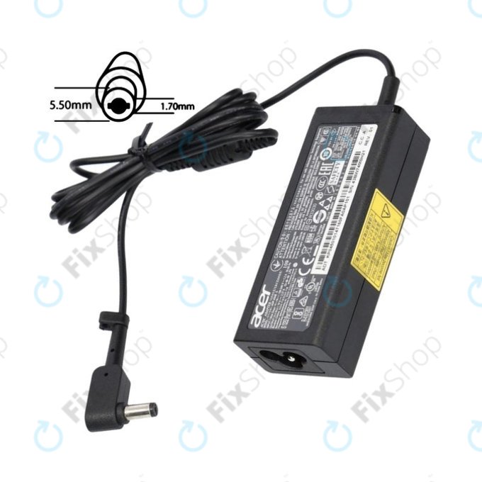 Nabíjecí adaptér pro Acer, 77011170, 45W, 19V, Černá, Genuine Service Pack