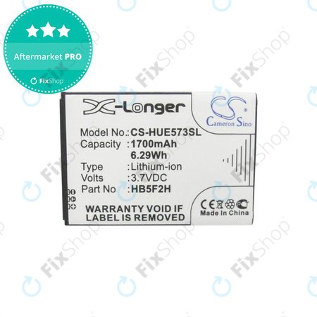 Baterie pro Huawei E5330, 1700mAh, Li-Ion, 3.7V, HB5F2H, HQ