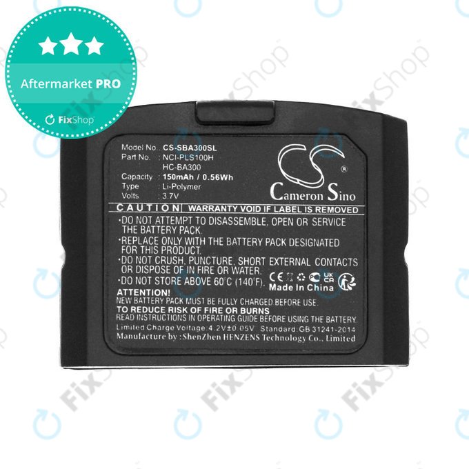 Baterie pro Sennheiser IS 410, IS 4200, RR 4200, SET 830, SET 840, 150mAh, Li-Pol, 3.7V, HC-BA300, HQ